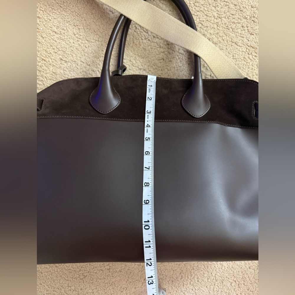 Boldrini Selleria dark brown (the ROW)/ suede tote bag/travel / trending bag - Picture 13 of 16
